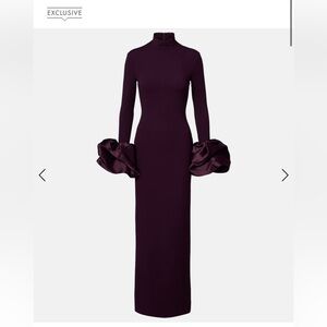 Solace London Viviana Satin Trimmed Gown